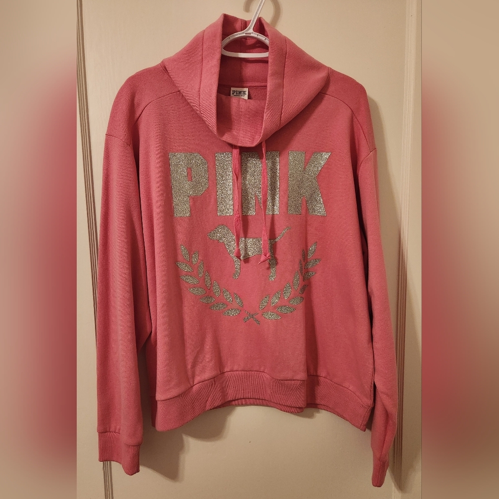 NWOT Size Large L Victoria's Secret Pink Everyday Crowl Neck SweatShirt